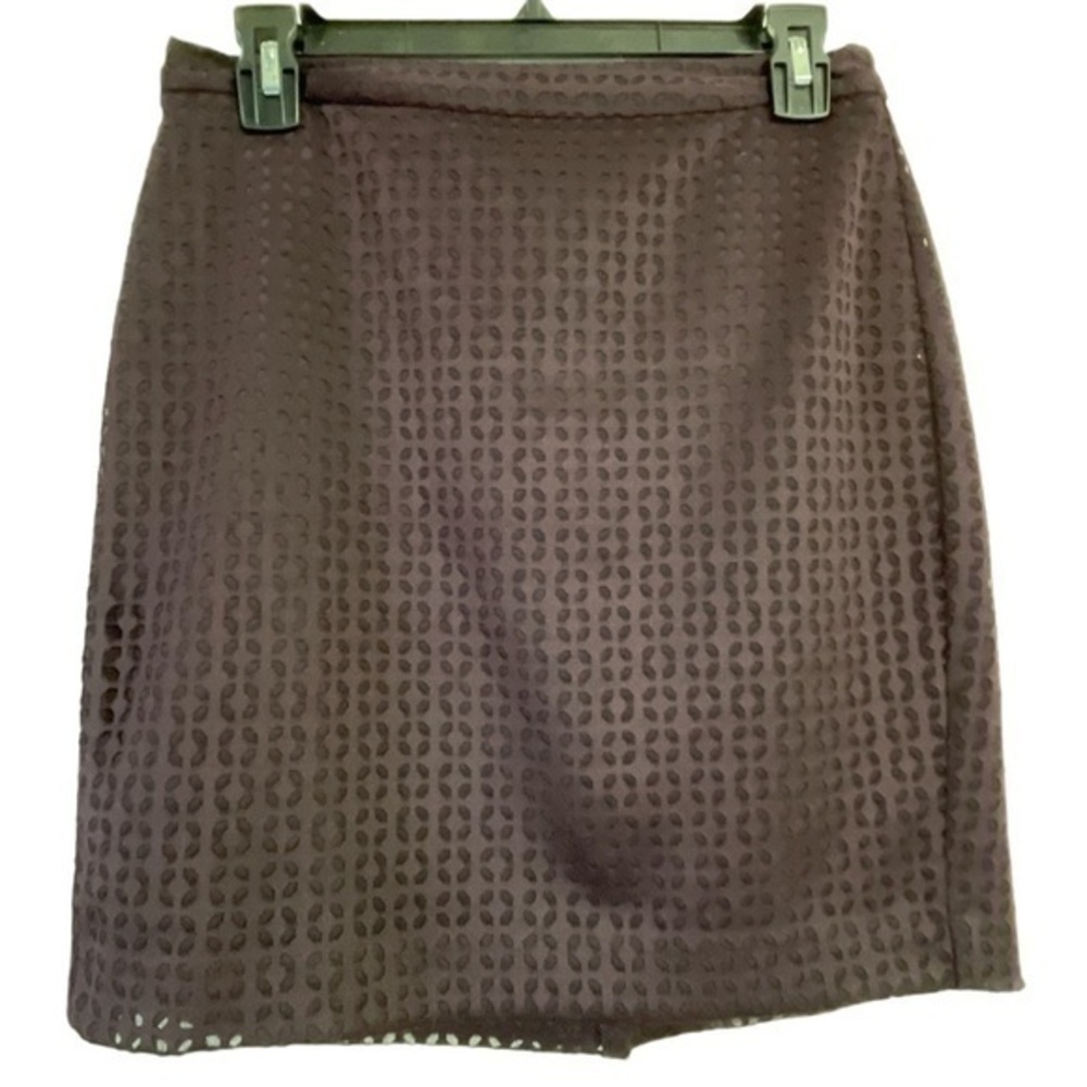 Banana Republic Plum Pencil Skirt Size 2 EUC #5903